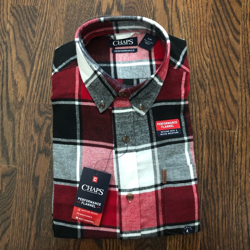 NWT Chaps Performance Flannel